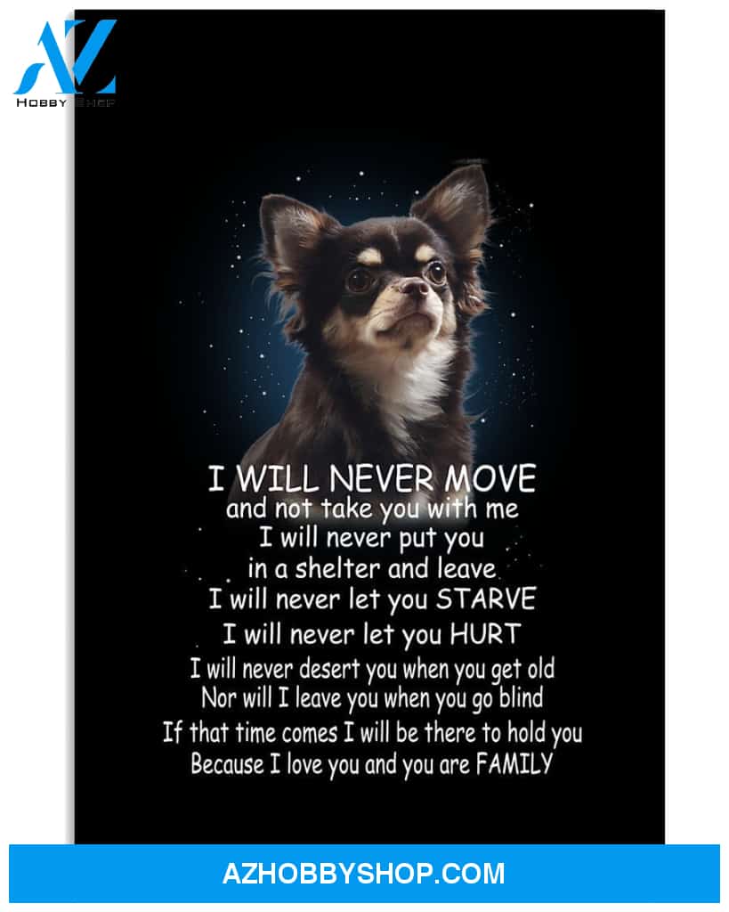 Chihuahua You Are Family Dog Mom Canvas And Poster Wall Decor Visual Art