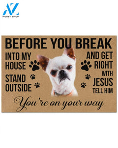Chihuahua you are on your way chihuahua lovers Doormat | Welcome Mat | House Warming Gift