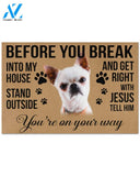 Chihuahua you are on your way chihuahua lovers Doormat | Welcome Mat | House Warming Gift