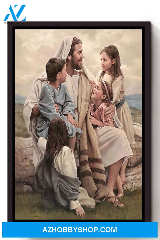 Child Of God Christian Wall Art Gift For Christmas Canvas And Poster, Wall Decor Visual Art