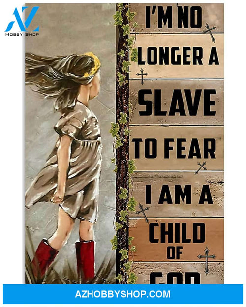 Child Of God Girl No Longer To Fear Easter Canvas And Poster, Wall Decor Visual Art, Wall Poster, My Poster Wall