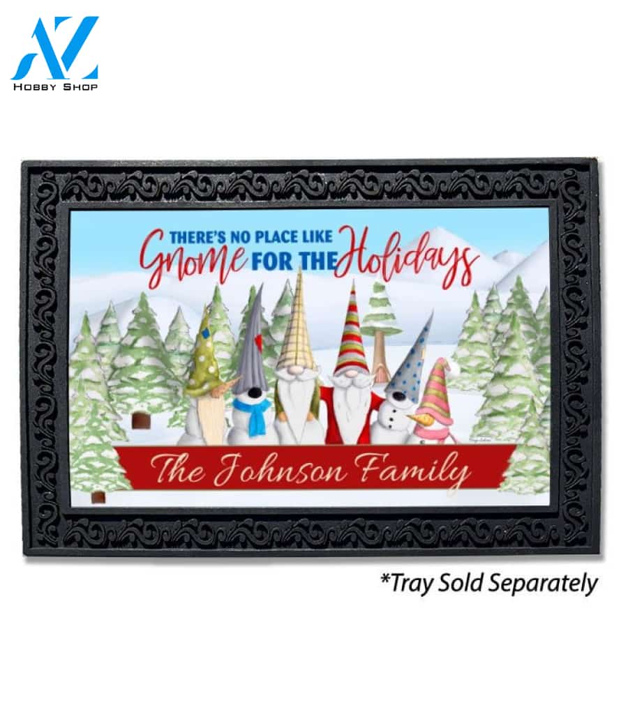 Chillin' with my Gnomeys Personalized Doormat - 18" x 30"
