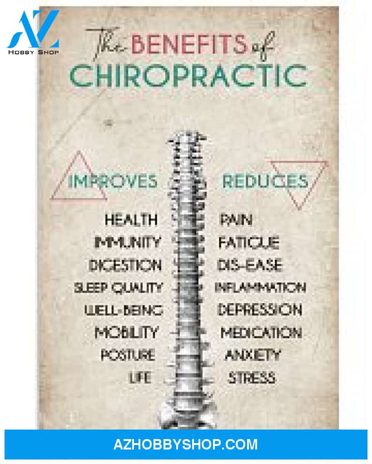Chiropractor Poster The Advantages Of Chiropractic Wall Decor
