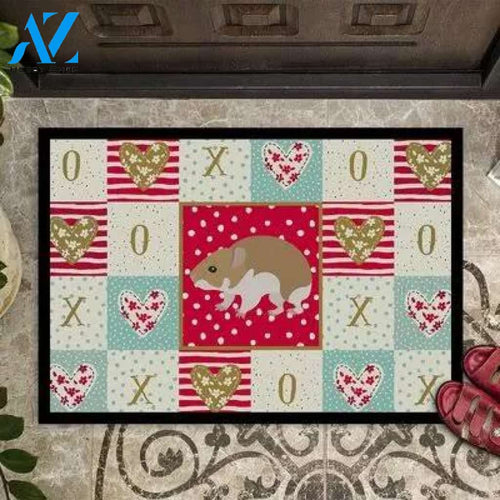 Chlo Turkish Hamster Love Indoor And Outdoor Doormat Warm House Gift Welcome Mat Birthday Gift For Hamster Lover