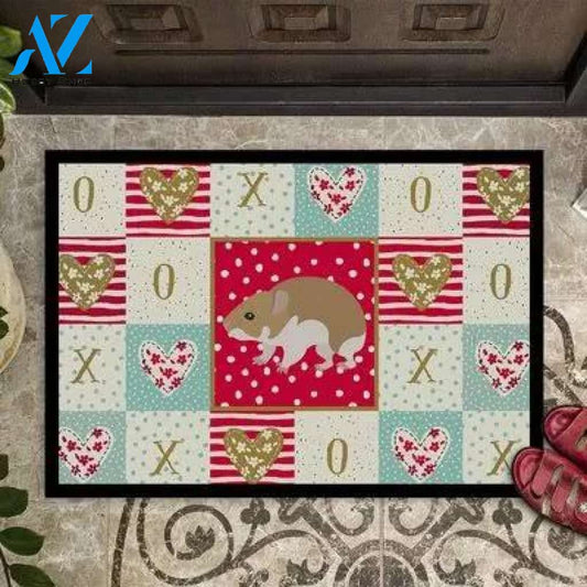 Chlo Turkish Hamster Love Indoor And Outdoor Doormat Warm House Gift Welcome Mat Birthday Gift For Hamster Lover