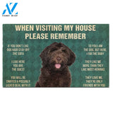Chocolate Labradoodles House Rules Doormat's Rules Doormat