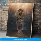 Chocolate Labrador Canvas Prints Wall Art - Matte Canvas
