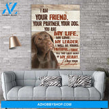 Chocolate Labrador Dogs Canvas Print Wall Art - Matte Canvas