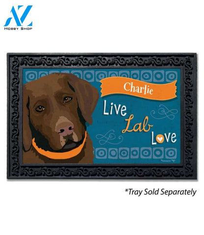 Chocolate Labrador Doormat - 18" x 30"