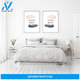 Choose happy never give up poster gift set for couple - GST