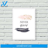 Choose happy never give up poster gift set for couple - GST