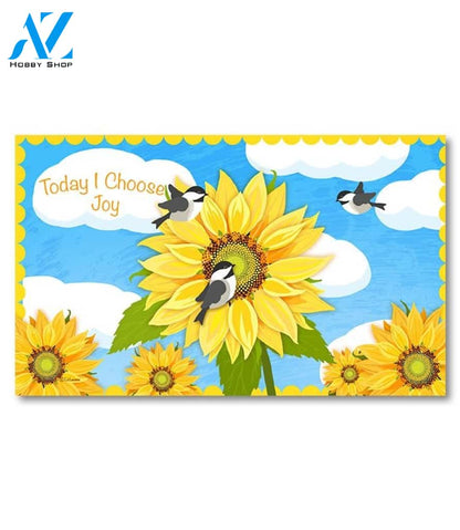 Choose Joy Chickadees Doormat - 18" x 30"