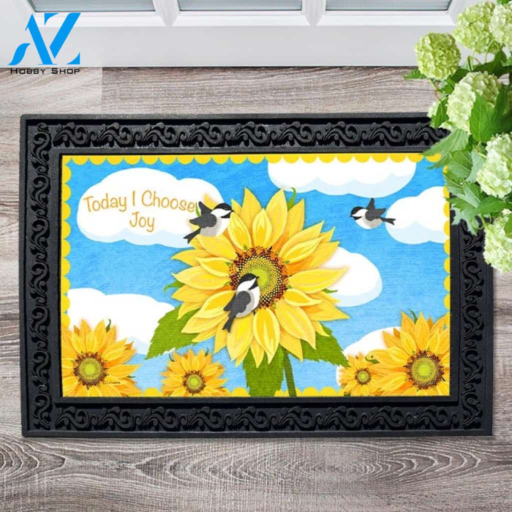 Choose Joy Chickadees Doormat - 18" x 30"