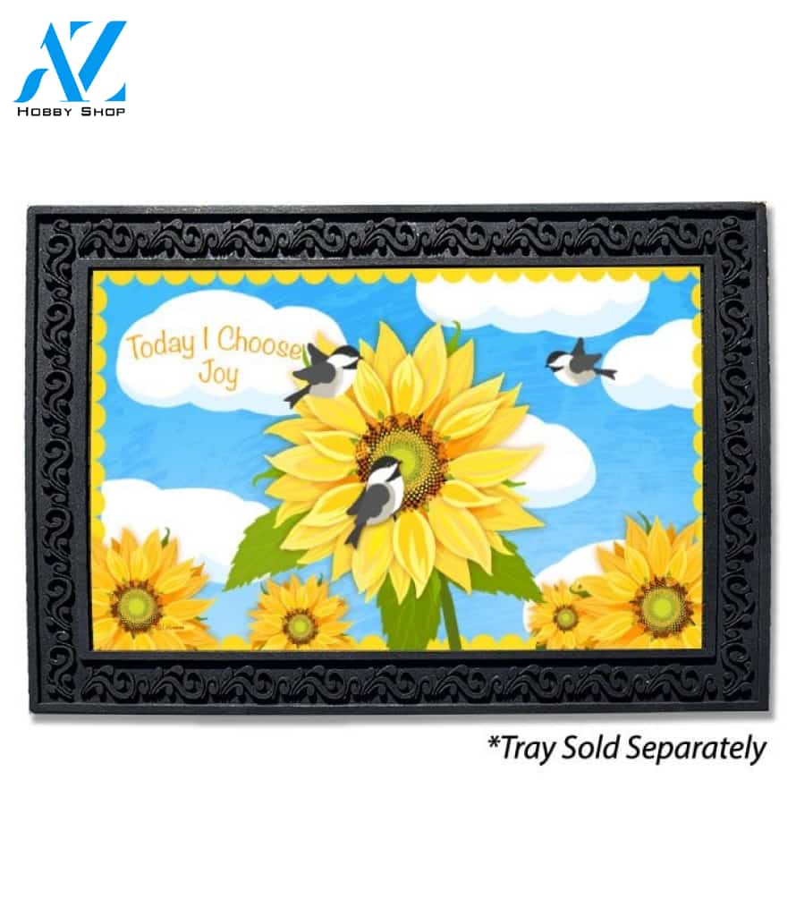 Choose Joy Chickadees Doormat - 18" x 30"