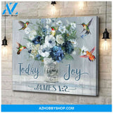 Choose Joy Hummingbird Wall Art Canvas