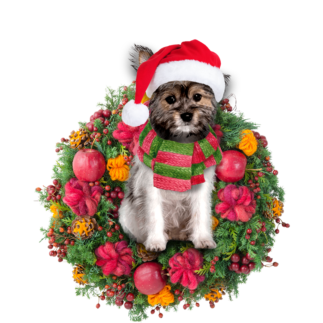 Godmerch- Ornament- Chorkie Christmas Ornament, Happy Christmas Ornament, Car Ornament