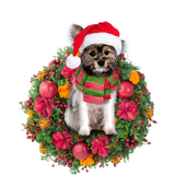 Godmerch- Ornament- Chorkie Christmas Ornament, Happy Christmas Ornament, Car Ornament