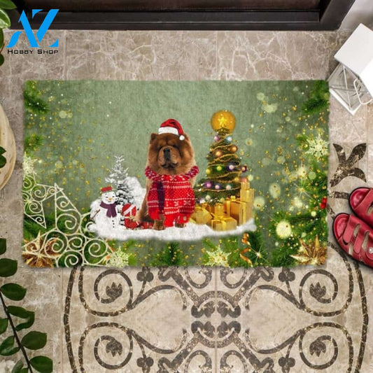Chow Chow Merry Christmas Doormat