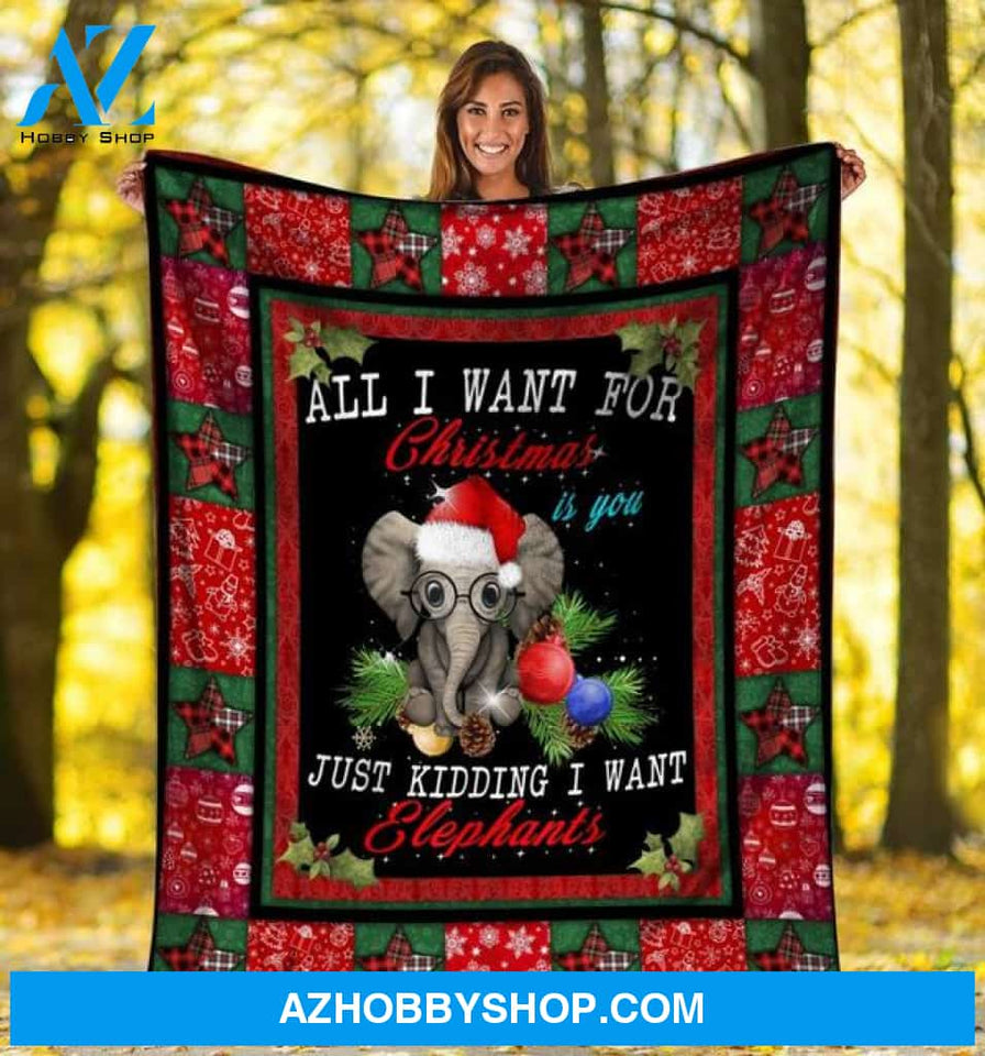 Christmas All I Want For Christmas Is You Fleece Blanket Gift For Family,Birthday,Christmas,Children,Parents,Couple,Gift Home Decor Bedding Couch Sofa Soft and Comfy