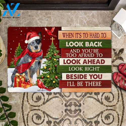 Christmas Australian Cattle Look right beside you Doormat