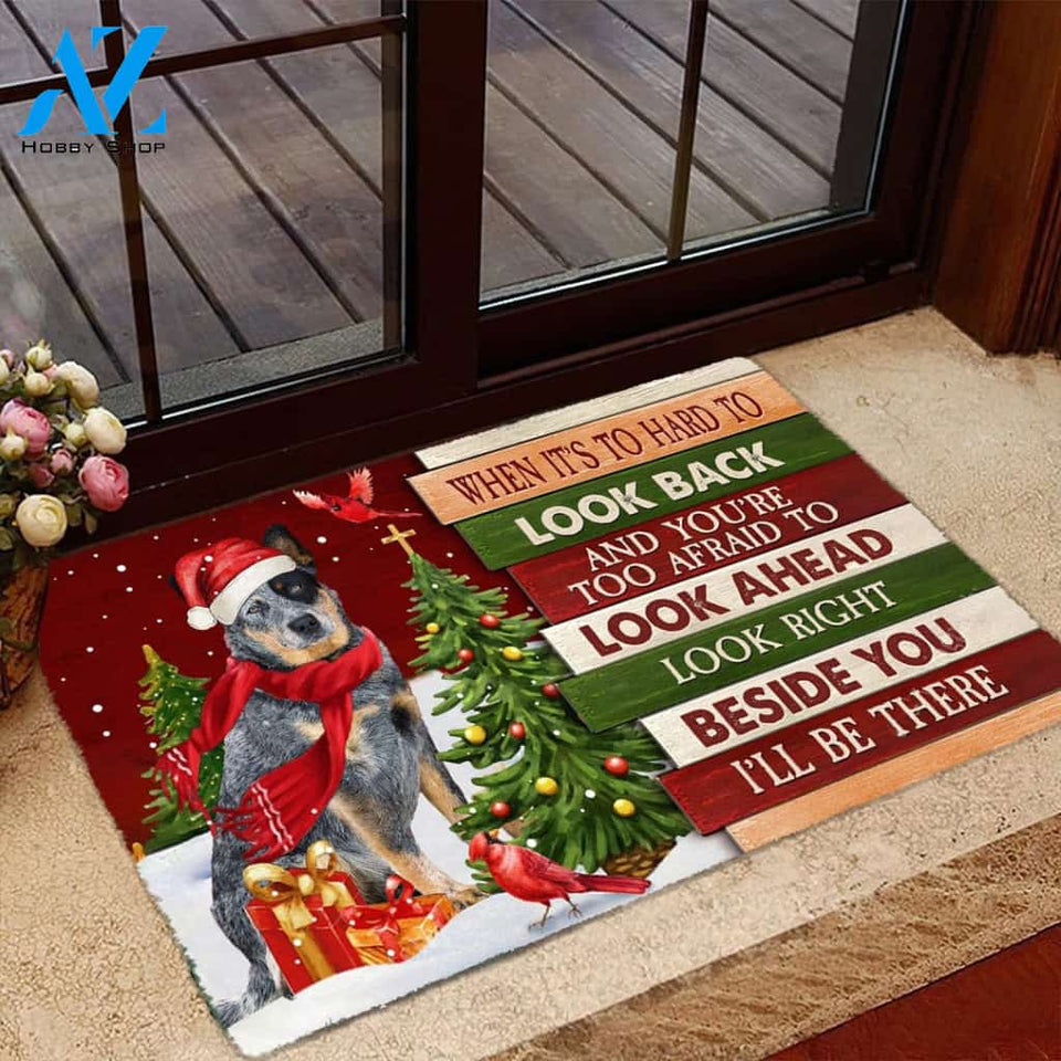 Christmas Australian Cattle Look right beside you Doormat