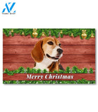 Christmas Barnwood Beagle II Doormat - 18" x 30"