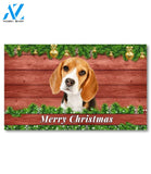 Christmas Barnwood Beagle III Doormat - 18" x 30"