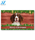 Christmas Barnwood Springer Spaniel Doormat - 18" x 30"