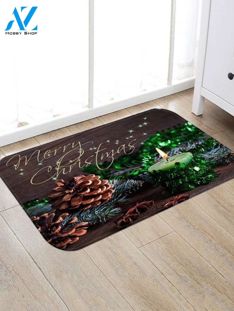 Christmas Candle CLH091044D Doormat