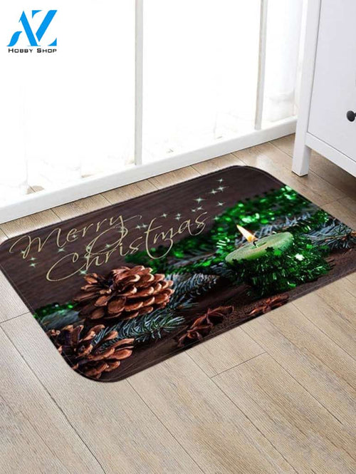 Christmas Candle CLH091044D Doormat
