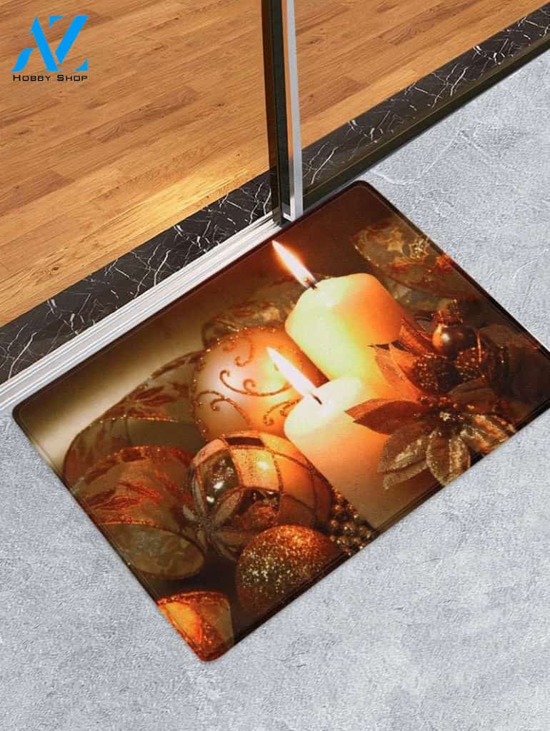 Christmas Candle CLH091042D Doormat