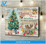 Christmas Canvas Art Under The Christmas Tree Wall Decor
