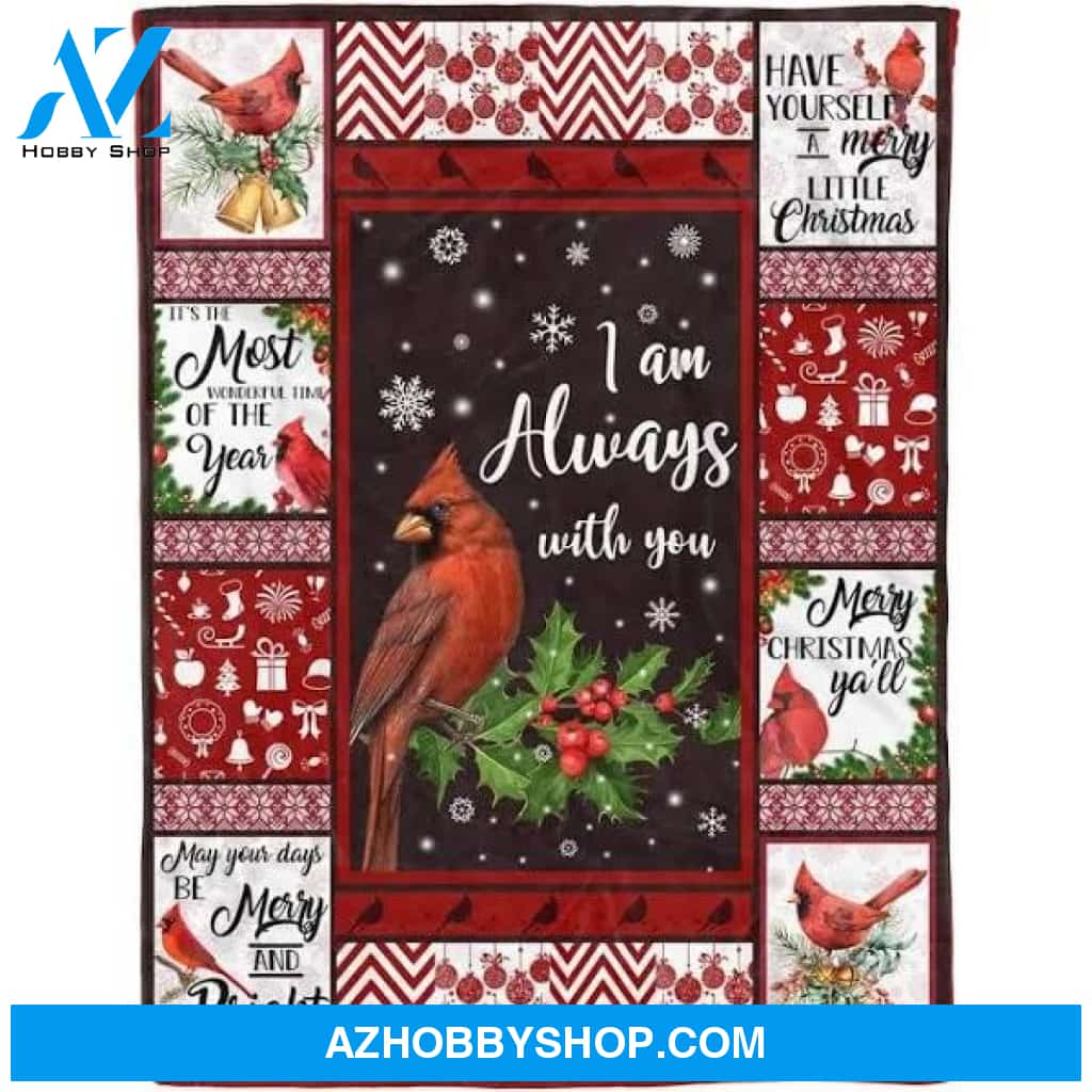 Christmas Cardinal Bird Quote Christmas Fleece Blanket Gift For People Home Decor Bedding Couch Sofa Soft And Comfy Cozy