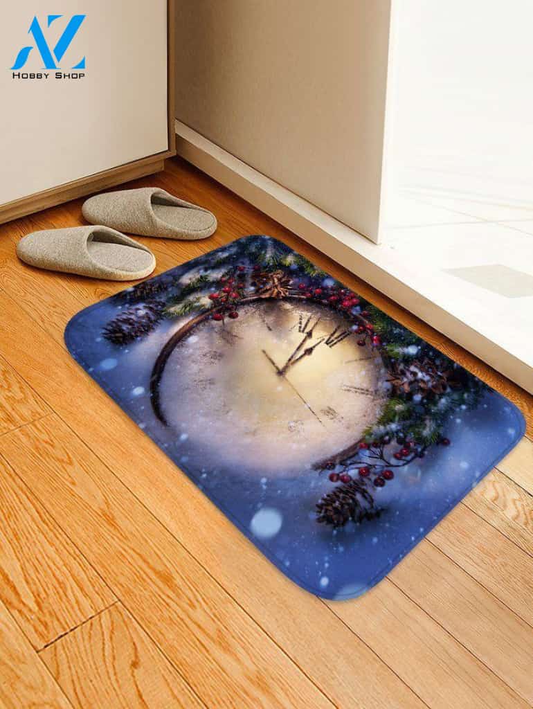 Christmas Clock CLH091059D Doormat