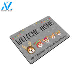 Christmas Corgi All Roads Lead Home Doormat Indoor And Outdoor Mat Entrance Rug Sweet Home Decor Housewarming Gift Gift For Friend Family Stem Feminist