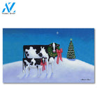 Christmas Cows Doormat - 18" x 30"