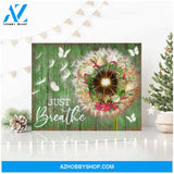 Ohcanvas Christmas Dandelion and Butterflies Canvas Just Breathe Wall Art Decor