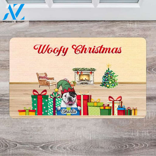 Personalized Christmas Dog Doormat - Best Gifts For Dog Owners - Up To 8 Dogs