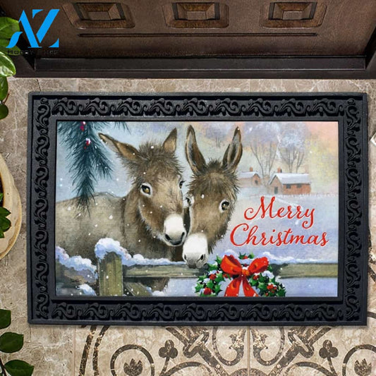Christmas Donkeys Doormat - 18" x 30"