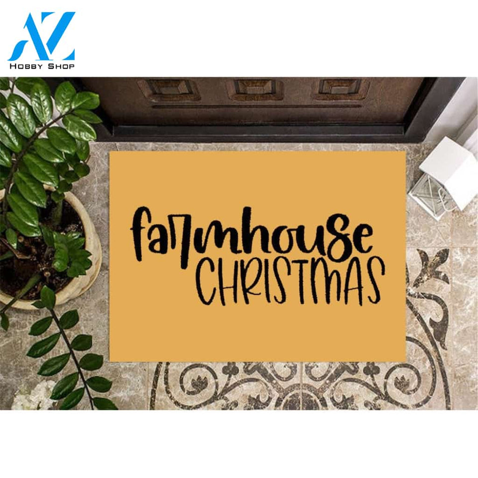 Christmas Doormat Decoration Farmhouse Decor Welcome Mat Housewarming Home Decor Funny Doormat Gift Idea