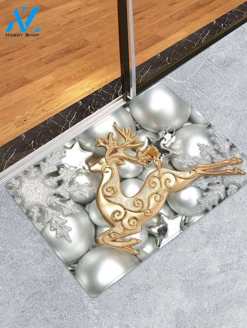 Christmas Elk Balls CLH091065D Doormat
