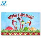 Christmas Flamingos Doormat - 18" x 30"