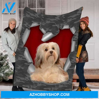 Christmas Fleece Blanket Havanese Dog Fleece Blanket - Fleece Blanket Christmas Gift Ideas