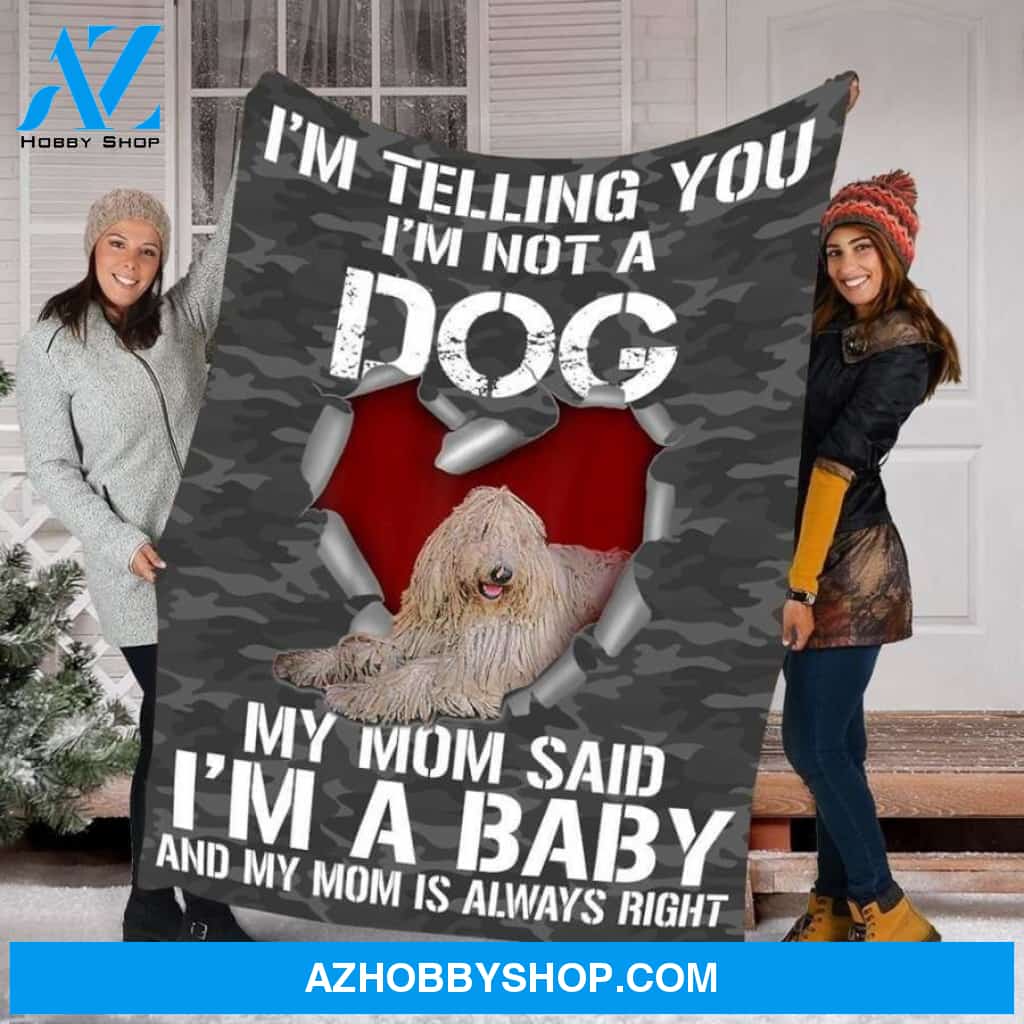 Christmas Fleece Blanket Komondor Dog Fleece Blanket - Fleece Blanket Christmas Gift Ideas