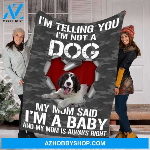 Christmas Fleece Blanket Landseer Dog Fleece Blanket - Fleece Blanket Christmas Gift Ideas