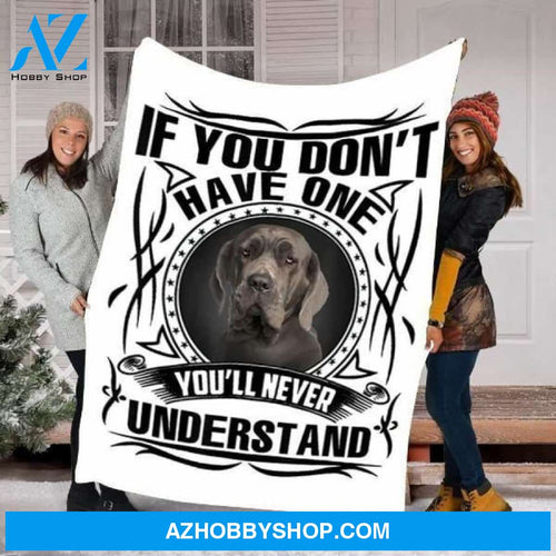 Christmas Fleece Blanket Neapolitan Dog Fleece Blanket - Fleece Blanket Christmas Gift Ideas