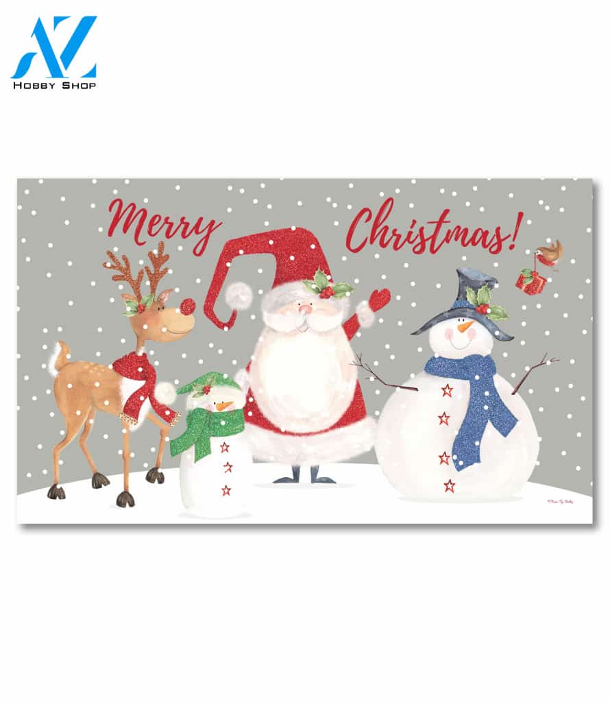 Christmas Friends Doormat - 18" x 30"