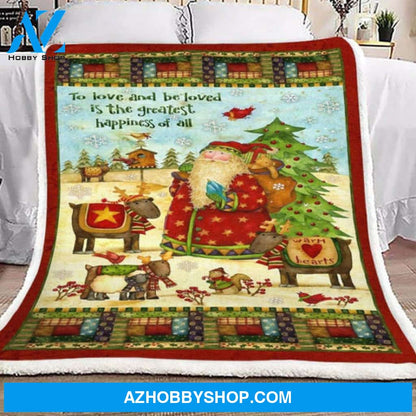 Christmas Gift 5 Blanket, To Love And Beloved Is The Greatest Happiness Of All