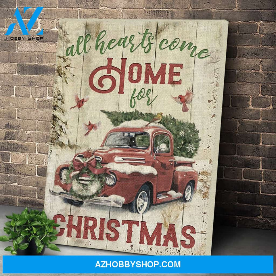 Personalized Canvas Christmas Gift All Heart Come Home For Christmas Canvas Wall Art