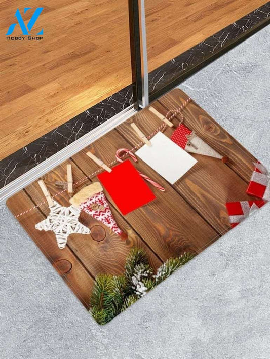 Christmas Gift Wooden CLH091074D Doormat